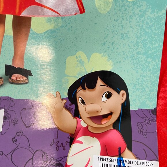Disney Lilo & Stitch Toddler Costume Dress & Headband 2T Red Leaf NWTDescription - Picture 11 of 16